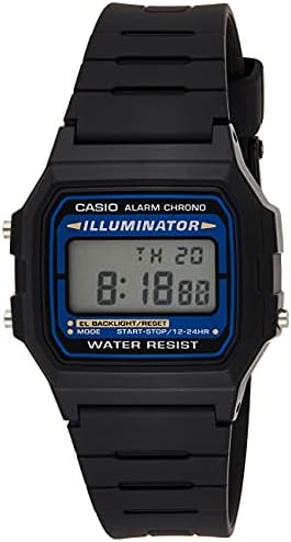 casio 卡西欧 collection 女士手表 f-105w-1awyef,black/black,one